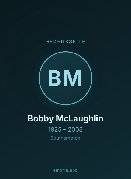 Gedenkportrait von Bobby McLaughlin