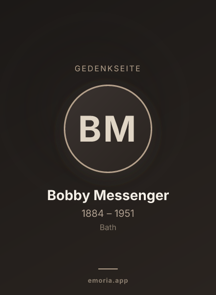Gedenkportrait von Bobby Messenger