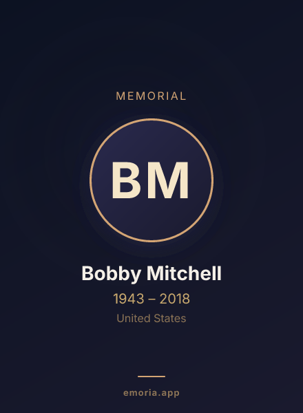Memorial portrait of Bobby Mitchell