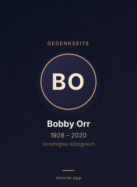 Gedenkportrait von Bobby Orr