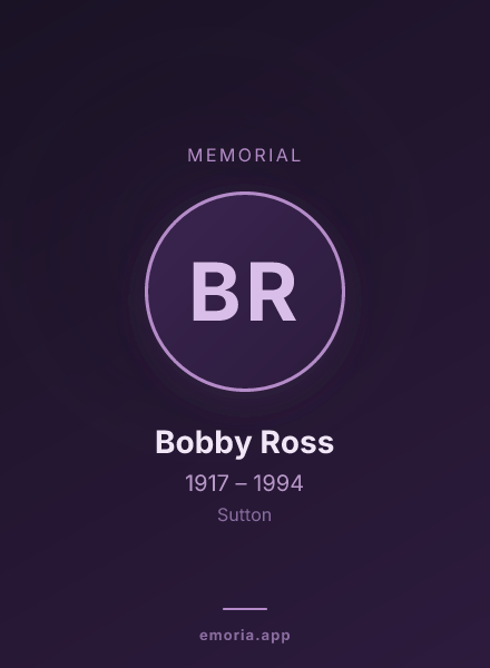 Memorial portrait of Bobby Ross