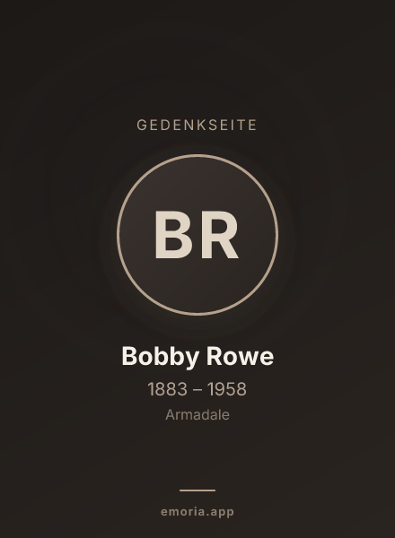 Gedenkportrait von Bobby Rowe