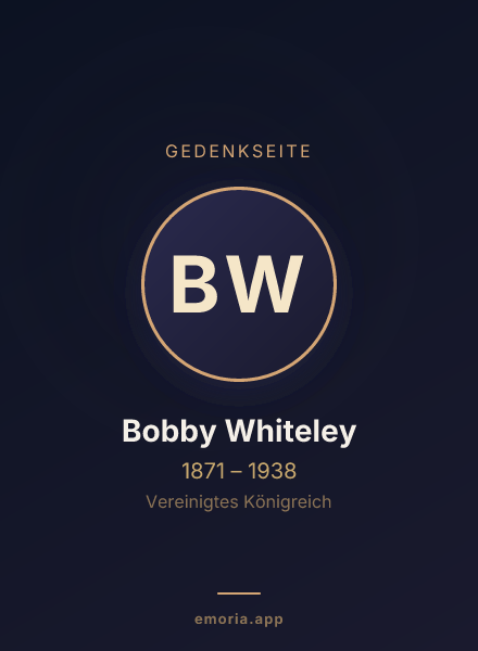Gedenkportrait von Bobby Whiteley
