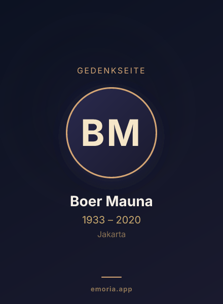 Gedenkportrait von Boer Mauna