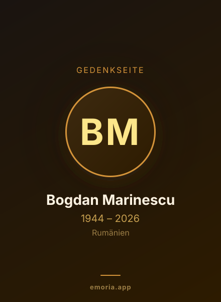 Gedenkportrait von Bogdan Marinescu