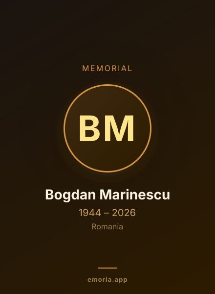 Memorial portrait of Bogdan Marinescu