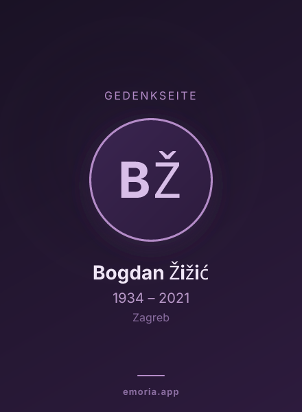 Gedenkportrait von Bogdan Žižić