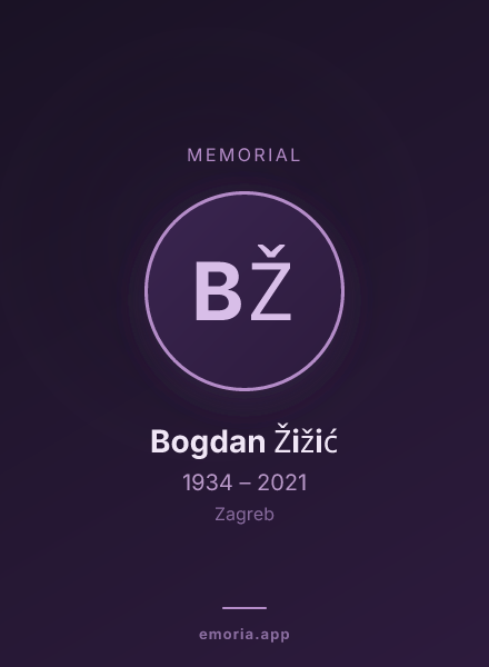 Memorial portrait of Bogdan Žižić