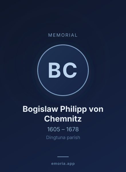 Memorial portrait of Bogislaw Philipp von Chemnitz