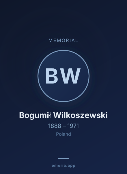 Memorial portrait of Bogumił Wilkoszewski