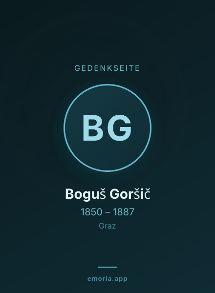 Gedenkportrait von Boguš Goršič