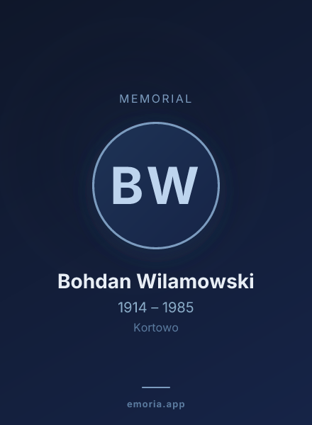 Memorial portrait of Bohdan Wilamowski