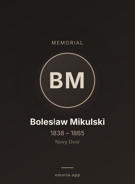 Memorial portrait of Bolesław Mikulski