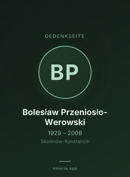 Gedenkportrait von Bolesław Przeniosło-Werowski