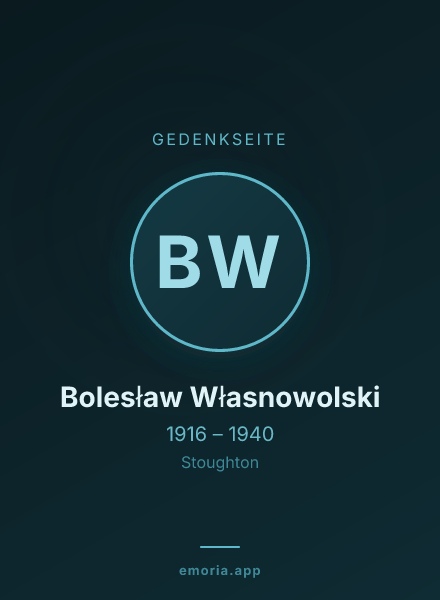 Gedenkportrait von Bolesław Własnowolski