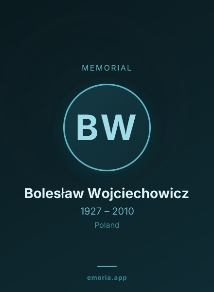 Memorial portrait of Bolesław Wojciechowicz