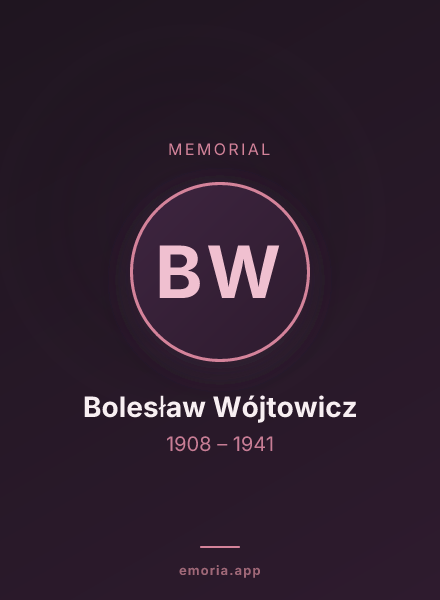 Memorial portrait of Bolesław Wójtowicz