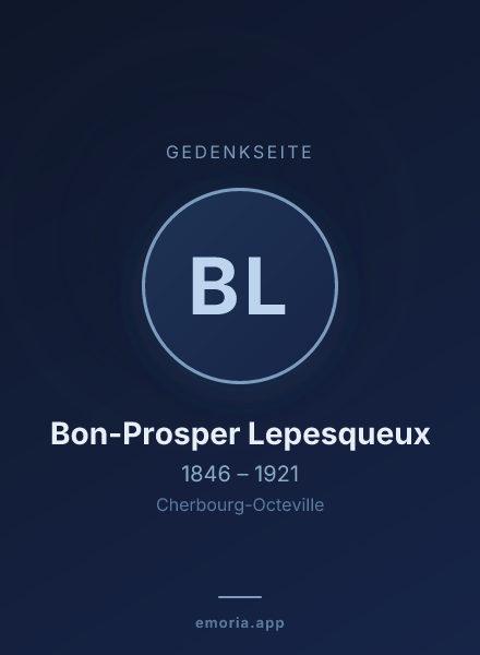 Gedenkportrait von Bon-Prosper Lepesqueux
