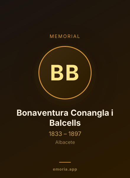 Memorial portrait of Bonaventura Conangla i Balcells
