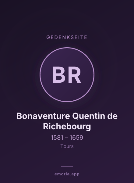 Gedenkportrait von Bonaventure Quentin de Richebourg