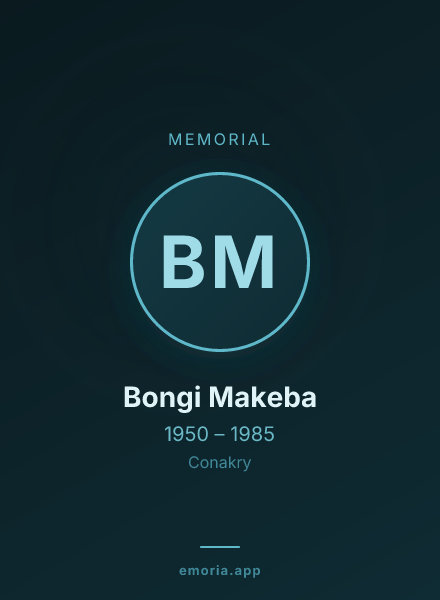 Memorial portrait of Bongi Makeba