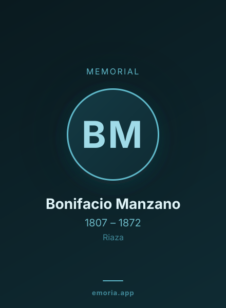 Memorial portrait of Bonifacio Manzano