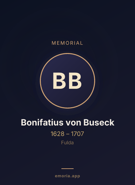 Memorial portrait of Bonifatius von Buseck