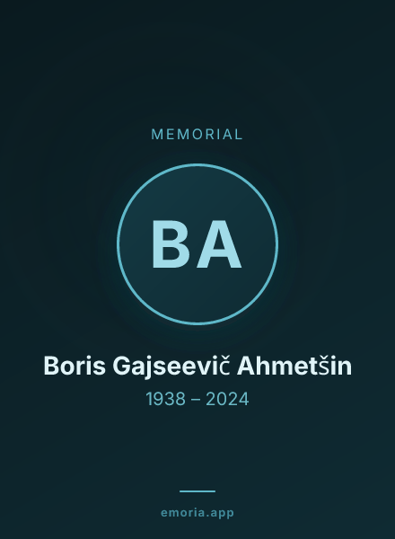 Memorial portrait of Boris Gajseevič Ahmetšin