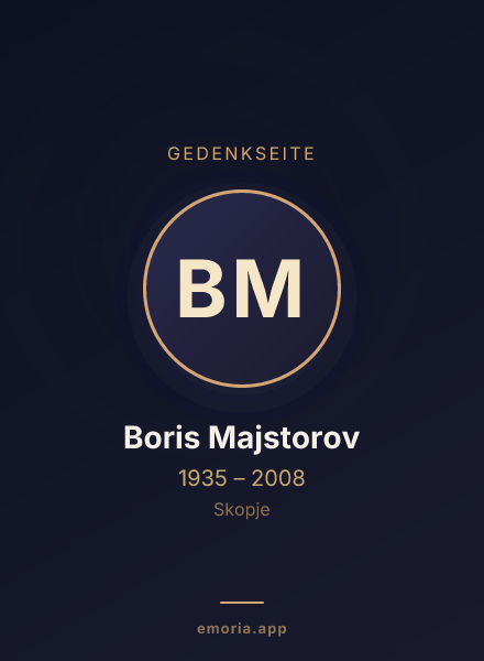 Gedenkportrait von Boris Majstorov