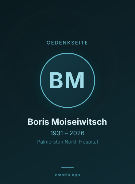 Gedenkportrait von Boris Moiseiwitsch