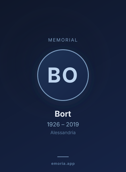 Memorial portrait of Bort
