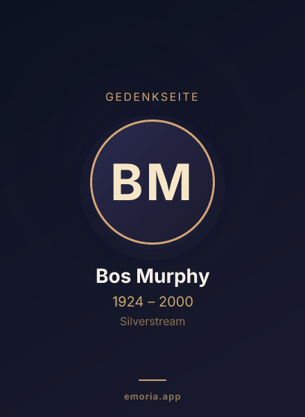 Gedenkportrait von Bos Murphy