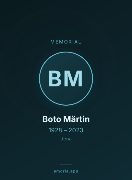 Memorial portrait of Boto Märtin