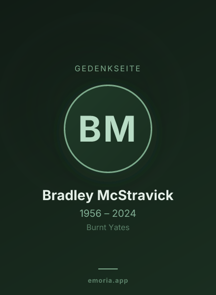 Gedenkportrait von Bradley McStravick