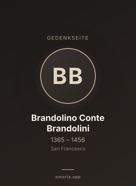 Gedenkportrait von Brandolino Conte Brandolini