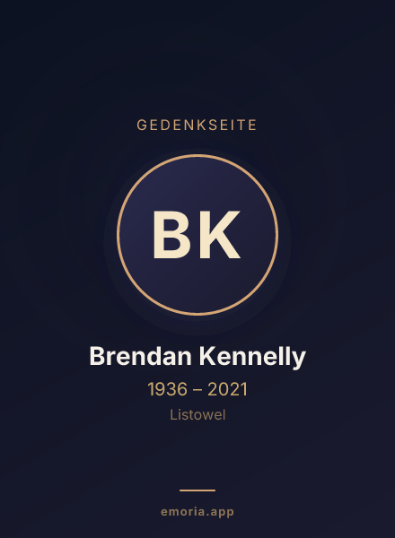Gedenkportrait von Brendan Kennelly