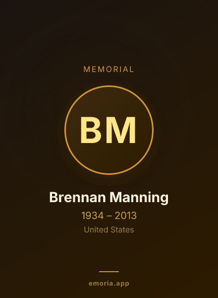 Memorial portrait of Brennan Manning