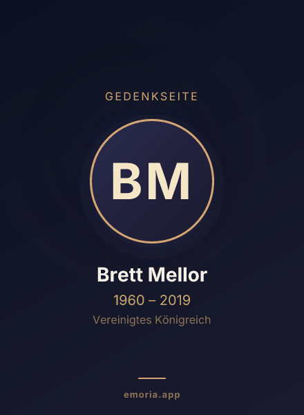 Gedenkportrait von Brett Mellor