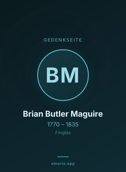 Gedenkportrait von Brian Butler Maguire