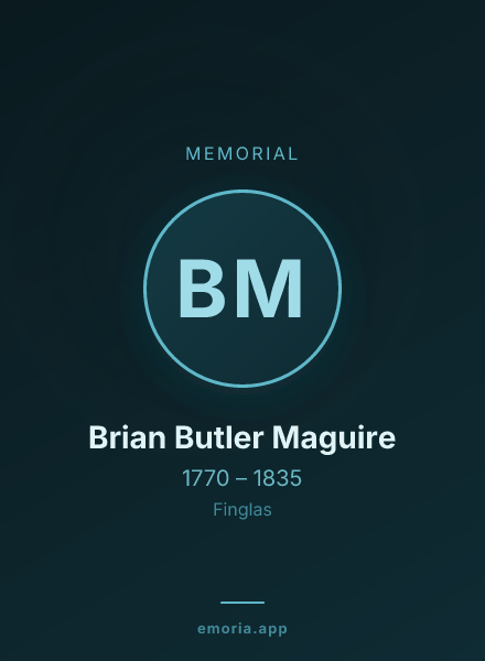 Memorial portrait of Brian Butler Maguire