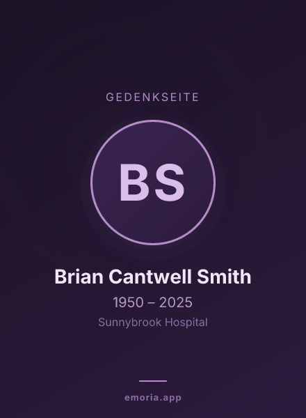 Gedenkportrait von Brian Cantwell Smith