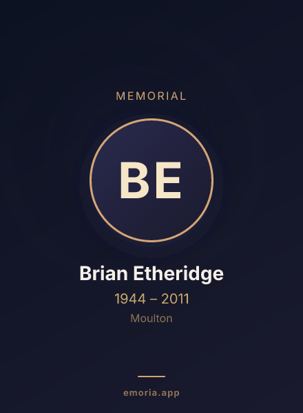 Memorial portrait of Brian Etheridge