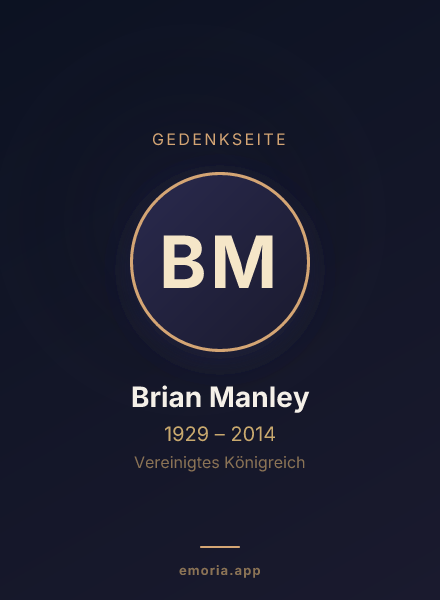 Gedenkportrait von Brian Manley