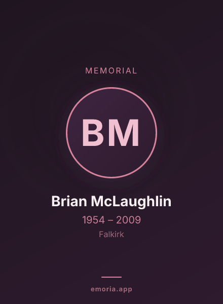 Memorial portrait of Brian McLaughlin