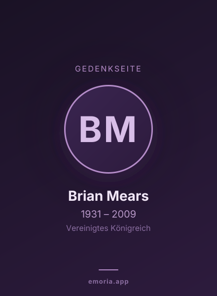 Gedenkportrait von Brian Mears