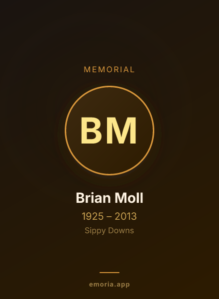 Memorial portrait of Brian Moll