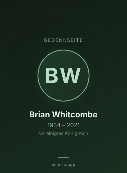 Gedenkportrait von Brian Whitcombe