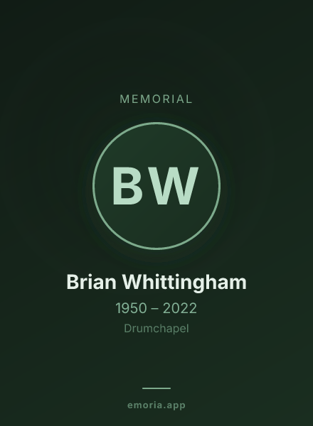 Memorial portrait of Brian Whittingham