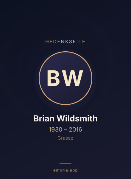 Gedenkportrait von Brian Wildsmith