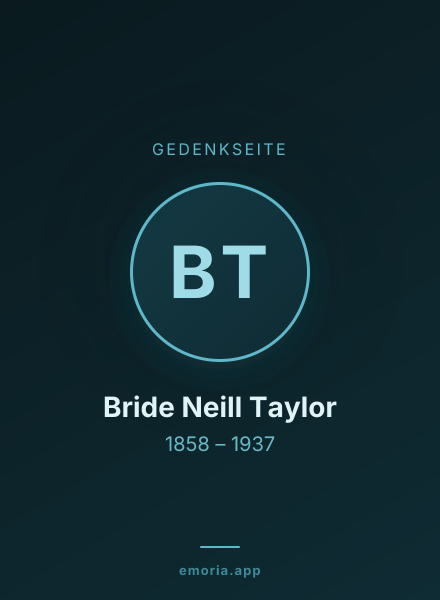 Gedenkportrait von Bride Neill Taylor